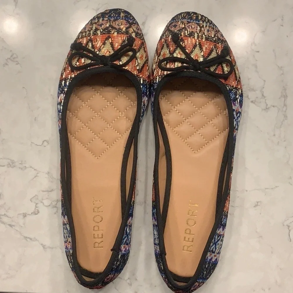Report ‘Marbles’ Multi Colored Flats Size 9